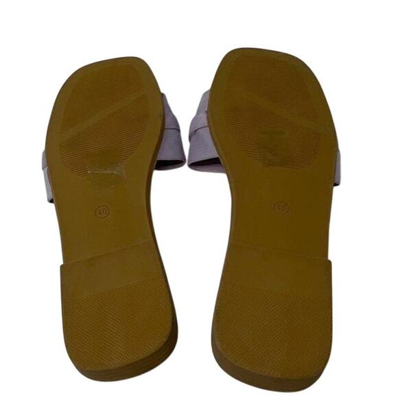 Stephan Paris Lilac Slides Size 9 – Bridal Brunch Summer Sandals New - Picture 3 of 6